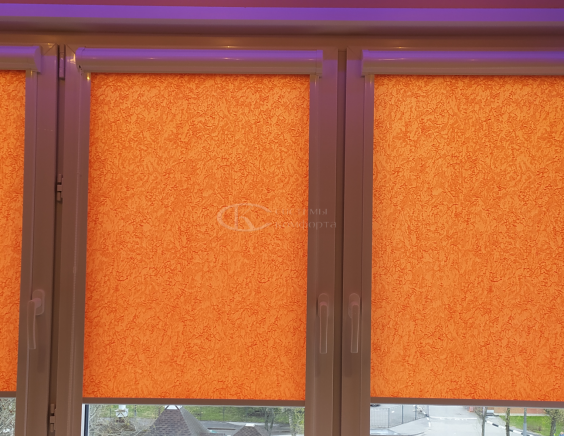 Портфолио Рулонные шторы без сверления