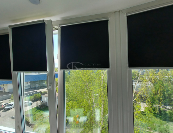 Портфолио Рулонные шторы без сверления