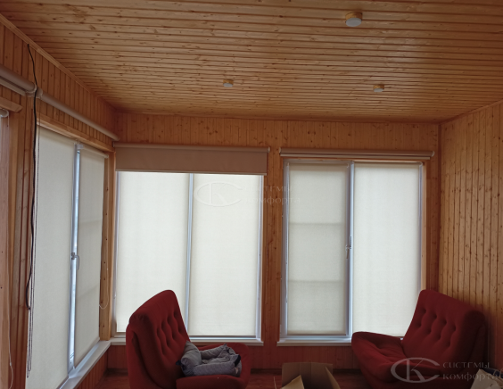 Портфолио Рулонные шторы без сверления