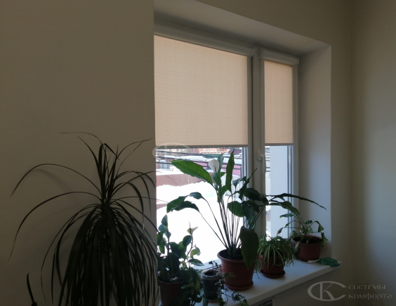 Портфолио Рулонные шторы без сверления