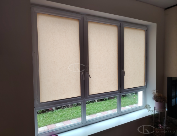 Портфолио Рулонные шторы без сверления