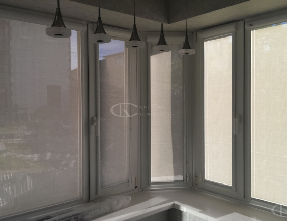 Портфолио Рулонные шторы без сверления