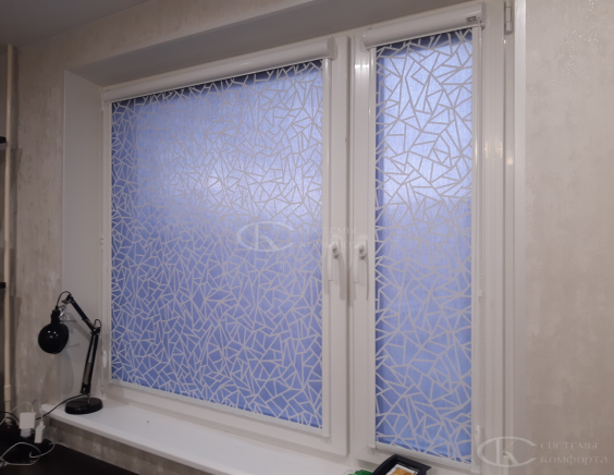 Портфолио Рулонные шторы без сверления