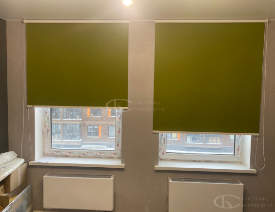 Портфолио Рулонные шторы без сверления