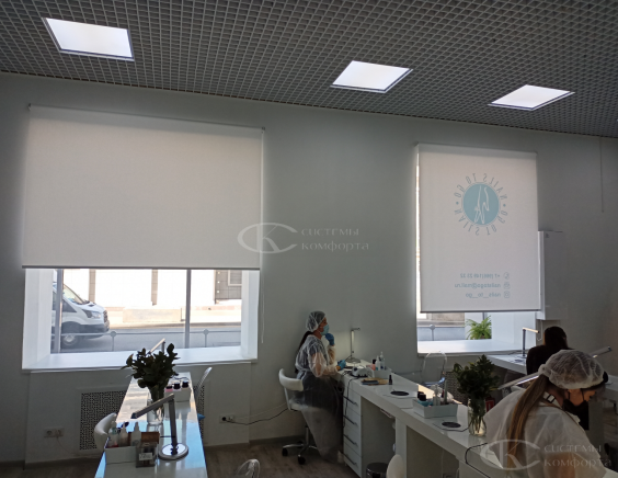 Портфолио Рулонные шторы без сверления