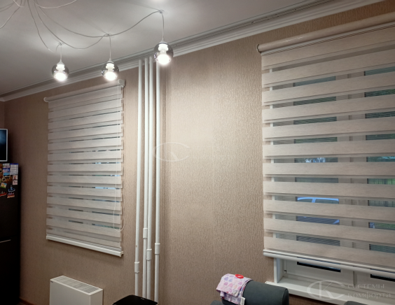 Фотографии работ жалюзи День-Ночь