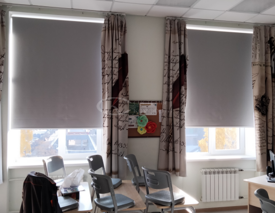 Портфолио Рулонные шторы без сверления