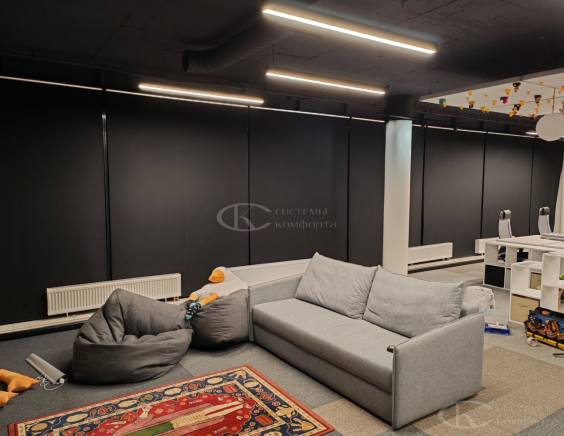 Портфолио Рулонные шторы без сверления