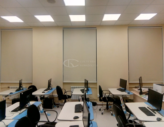 Портфолио Рулонные шторы без сверления