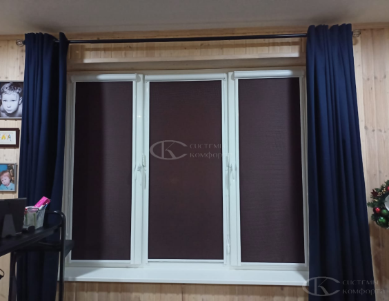 Портфолио Рулонные шторы без сверления