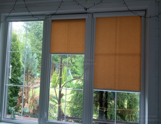 Портфолио Рулонные шторы без сверления