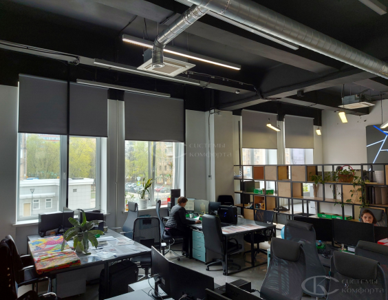 Портфолио Рулонные шторы без сверления