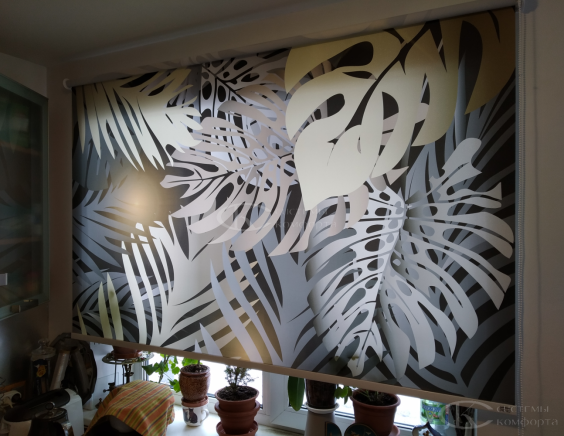 Портфолио Рулонные шторы без сверления