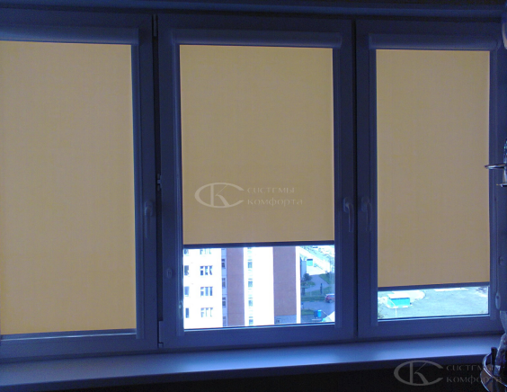 Портфолио Рулонные шторы без сверления